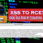 XSS TO RCE: Local File Read