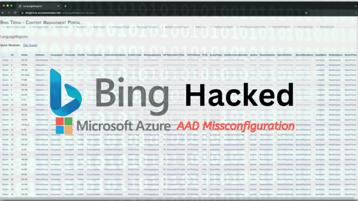 BING HACKED: AAD Misconfiguration Exposes Bing.com to Unauthorized Access Leading to Results Manipulation and Account Takeover
